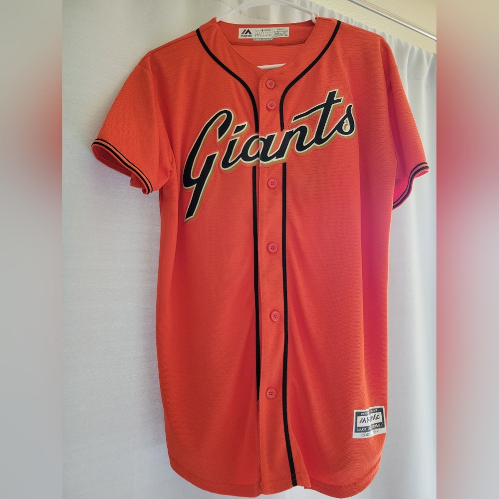 Majestic Kids SF Giants Orange Posey Jersey